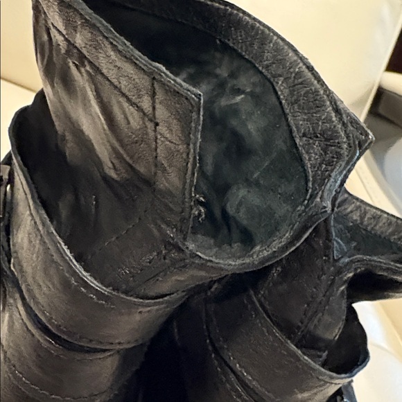 Nero Giardini Black Italian Leather Boots Sz 38/8 #motorbike #punk #grunge - Picture 7 of 16